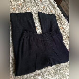 🎁 versona black linen pants